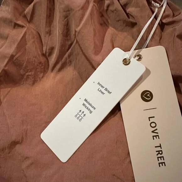 Women's Clay Color Athletic Shorts - Picture 5 of 5